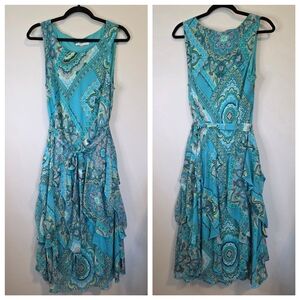 Robbie Bee Turquoise High Low Dress.